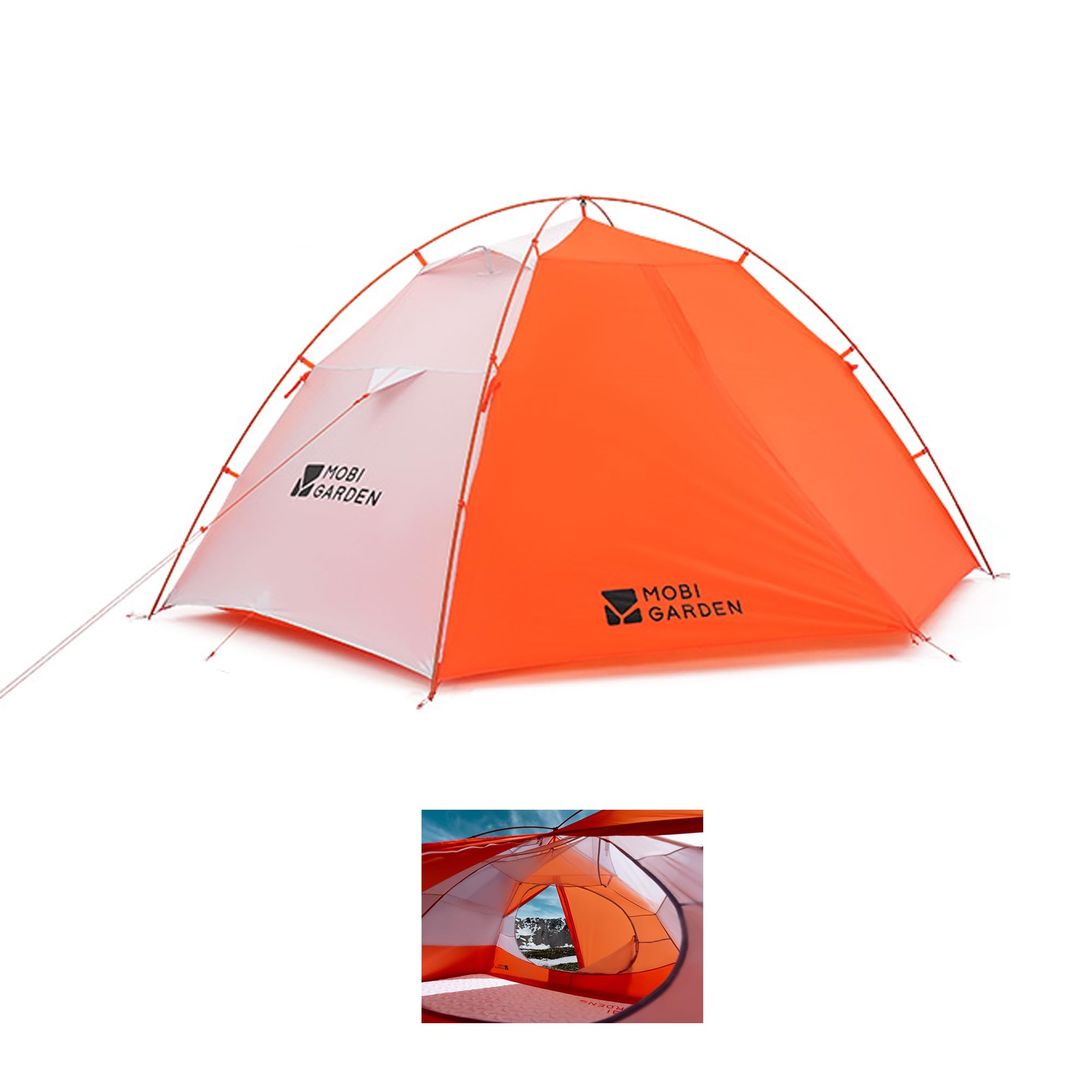 Amazon.co.jp: MOBI GARDEN 冷山-風翼UL PRO2 テント 60s・EXO快速設営